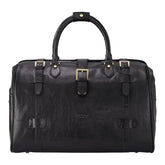 Black Leather Doctors Style Holdall